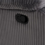 ΠΟΛΥΘΡΟΝΑ RELAX DIONI HM3296.11 ΓΚΡΙ ΡΙΓΕ ΥΦΑΣΜΑ 85x90x100Υεκ. - Image 9