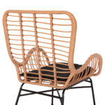 ΠΟΛΥΘΡΟΝΑ ΣΤΥΛ ΜΠΕΡΖΕΡΑΣ ALLEGRA HM5704.11 P.E.RATTAN ΜΠΕΖ-ΜΑΥΡΟ ΜΕΤΑΛΛΟ 66x59x90Υεκ. - Image 9