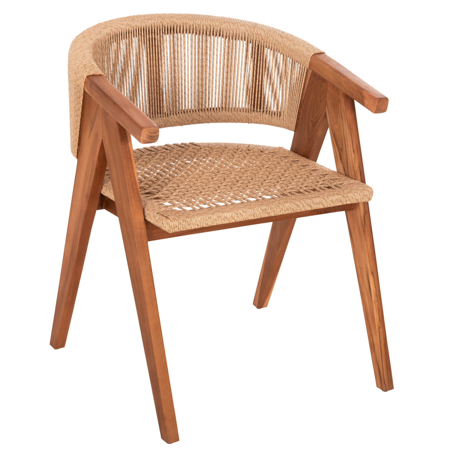 polythrona-trapezarias-fb918238-xylo-tea-10 ΠΟΛΥΘΡΟΝΑ ΤΡΑΠΕΖΑΡΙΑΣ BRANN HM18238 ΞΥΛΟ ΤΕΑΚ ΦΥΣΙΚΟ-ΣΧΟΙΝI 60x67x76Υεκ. - Image 1