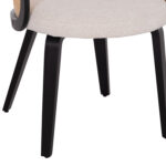 ΠΟΛΥΘΡΟΝΑ ΤΡΑΠΕΖΑΡΙΑΣ BECKER HM18246.02 PLYWOOD ΜΑΥΡΟ--ΕΚΡΟΥ ΥΦΑΣΜΑ 54x62x79Υεκ. - Image 9