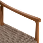 ΠΟΛΥΘΡΟΝΑ ΤΡΑΠΕΖΑΡΙΑΣ ROBIN HM18351 ΞΥΛΟ TEAK & ΣΧΟΙΝΙ VIRO ΦΥΣΙΚΟ 53,5x60x78Υεκ - Image 9