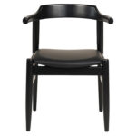 ΠΟΛΥΘΡΟΝΑ ΤΡΑΠΕΖΑΡΙΑΣ CERSEI HM9946.02 RUBBERWOOD & PU ΣΕ ΜΑΥΡΟ 57x54x74Υεκ - Image 3