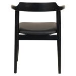 ΠΟΛΥΘΡΟΝΑ ΤΡΑΠΕΖΑΡΙΑΣ CERSEI HM9946.02 RUBBERWOOD & PU ΣΕ ΜΑΥΡΟ 57x54x74Υεκ - Image 5