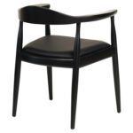 ΠΟΛΥΘΡΟΝΑ ΤΡΑΠΕΖΑΡΙΑΣ ADOR HM9948.02 RUBBERWOOD ΚΑΙ PU-ΜΑΥΡΟ 62x54x76,5Υεκ - Image 4