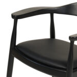ΠΟΛΥΘΡΟΝΑ ΤΡΑΠΕΖΑΡΙΑΣ ADOR HM9948.02 RUBBERWOOD ΚΑΙ PU-ΜΑΥΡΟ 62x54x76,5Υεκ - Image 6