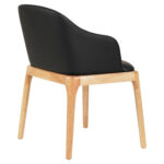 ΠΟΛΥΘΡΟΝΑ ΤΡΑΠΕΖΑΡΙΑΣ FURLAN HM9949.01 RUBBERWOOD ΣΕ ΟΑΚ-ΜΑΥΡΟ PU 54,5x58x78Υεκ. - Image 4