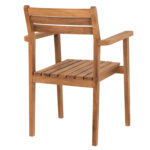 ΠΟΛΥΘΡΟΝΑ ERIETTA ΞΥΛΟ TEAK ΣΤΟΙΒΑΖΟΜΕΝΗ HM9534 ΣΕ ΦΥΣΙΚΟ ΧΡΩΜΑ 60x54x87Y εκ. - Image 5