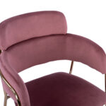 ΠΟΛΥΘΡΟΝΑΚΙ KELSO HM8521.02 ΒΕΛΟΥΔΟ ΣΑΠΙΟ ΜΗΛΟ & ΕΠΙΧΡΥΣΟ ΠΟΔΙ 52,5x52x80Υ εκ. - Image 7