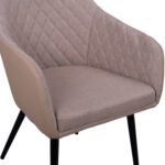 ΠΟΛΥΘΡΟΝΑΚΙ CHARLES HM8522.07 ΜΕ ΥΦΑΣΜΑ ΜΠΕΖ & PU ΜΠΕΖ 57x63x83Υ εκ. - Image 8
