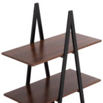 ΡΑΦΙΕΡΑ STAM HM18073.04 ΜΑΥΡΟΣ ΜΕΤΑΛΛΙΚΟΣ ΣΚΕΛΕΤΟΣ-ΜΕΛΑΜΙΝΗ ΚΑΡΥΔΙ 71x38x165Υεκ. - Image 5