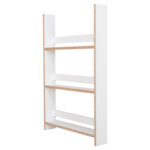 ΡΑΦΙΕΡΑ ΤΟΙΧΟΥ SANI HM18223.01 ΜΕΛΑΜΙΝΗ ΣΕ ΛΕΥΚΟ 60x10x90Υεκ. (3 ΡΑΦΙΑ) - Image 4