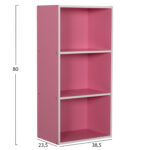 ΡΑΦΙΕΡΑ ΤΟΙΧΟΥ CUBICON HM9941.06 ΡΟΖ-ΛΕΥΚΗ ΜΕΛΑΜΙΝΗ 38,5x23,5x80Υεκ. - Image 2