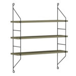 ΡΑΦΙΕΡΑ ΤΟΙΧΟΥ ACHALA ΜΕΛΑΜΙΝΗΣ HM9185.12 OLIVE GREY 60x15x68Y εκ. - Image 3