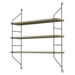 ΡΑΦΙΕΡΑ ΤΟΙΧΟΥ ACHALA ΜΕΛΑΜΙΝΗΣ HM9185.12 OLIVE GREY 60x15x68Y εκ. - Image 4