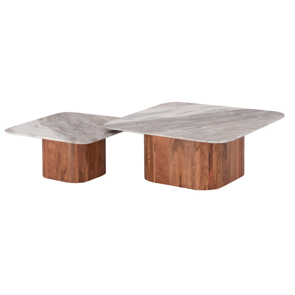 set-2tmch-trapezia-salonioy-fb921079-gkr-10 ΣΕΤ 2ΤΜΧ ΤΡΑΠΕΖΙΑ ΣΑΛΟΝΙΟΥ VOLTI HM21079 ΓΚΡΙ ΜΑΡΜΑΡΟ-ΞΥΛΟ ΑΚΑΚΙΑΣ - Image 1