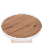 ΣΕΤ 2ΤΜΧ ΤΡΑΠΕΖΙΑ ΣΑΛΟΝΙΟΥ DUNCAN HM21082 MDF ΚΡΕΜ ΚΑΙ ΚΕΡΑΜΙΚΟ TOP Φ80εκ & Φ45εκ - Image 5