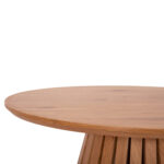 ΣΕΤ 2ΤΜΧ ΤΡΑΠΕΖΙΑ ΣΑΛΟΝΙΟΥ TALBERT HM21083 MDF ΦΥΣΙΚΟ ΞΥΛΟΥ Φ80εκ & Φ45εκ - Image 6