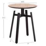 ΣΕΤ 2ΤΜΧ ΤΡΑΠΕΖΙΑ ΣΑΛΟΝΙΟΥ NORTON HM21088 MDF-ΜΕΤΑΛΛΟ Φ80εκ & Φ45εκ - Image 3