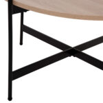 ΣΕΤ 2ΤΜΧ ΤΡΑΠΕΖΙΑ ΣΑΛΟΝΙΟΥ RONDA HM21089.02 MDF ΣΟΝΑΜΑ Φ80εκ & Φ50εκ - Image 6