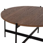 ΣΕΤ 2ΤΜΧ ΤΡΑΠΕΖΙΑ ΣΑΛΟΝΙΟΥ RONDA HM21089.03 MDF ΣΕ ΚΑΡΥΔΙ ΧΡΩΜΑ Φ80εκ & Φ50εκ - Image 4