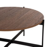 ΣΕΤ 2ΤΜΧ ΤΡΑΠΕΖΙΑ ΣΑΛΟΝΙΟΥ RONDA HM21089.03 MDF ΣΕ ΚΑΡΥΔΙ ΧΡΩΜΑ Φ80εκ & Φ50εκ - Image 6