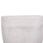 ΣΕΤ 4ΤΜΧ ΓΛΑΣΤΡΕΣ ΣΤΡΟΓΓΥΛΕΣ ΣΕΙΡΑ GARDENER HM4719 FIBERCLAY-ΧΡΩΜΑ CEMENT Φ44x43Υεκ - Image 9