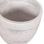 ΣΕΤ 4ΤΜΧ ΓΛΑΣΤΡΕΣ ΣΤΡΟΓΓΥΛΕΣ ΣΕΙΡΑ GARDENER HM4719 FIBERCLAY-ΧΡΩΜΑ CEMENT Φ44x43Υεκ - Image 10