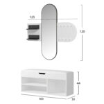 ΣΕΤ ΕΙΣΟΔΟΥ 2ΤΜΧ CHERYL HM21276.01 ΜΕΛΑΜΙΝΗ ΣΕ ΛΕΥΚΟ--ΟΨΗ ΜΑΥΡΟ ΜΑΡΜΑΡΟ - Image 3