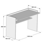 ΣΕΤ ΓΡΑΦΕΙΟΥ 2ΤΜΧ HM11775.11 ΛΕΥΚH ΜΕΛΑΜΙΝΗ - Image 3