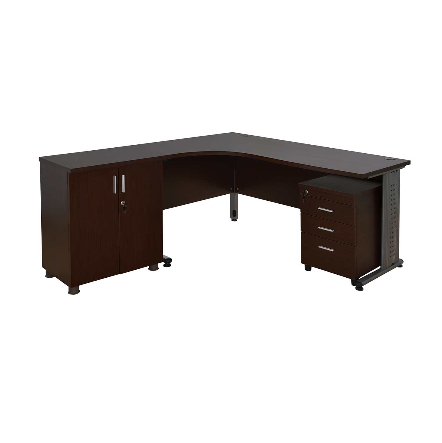 set-grafeioy-3tmch-se-chroma-wenge-fb102-11 ΣΕΤ ΓΡΑΦΕΙΟΥ 3ΤΜΧ ΣΕ ΧΡΩΜΑ WENGE HM10204.02L - Image 1