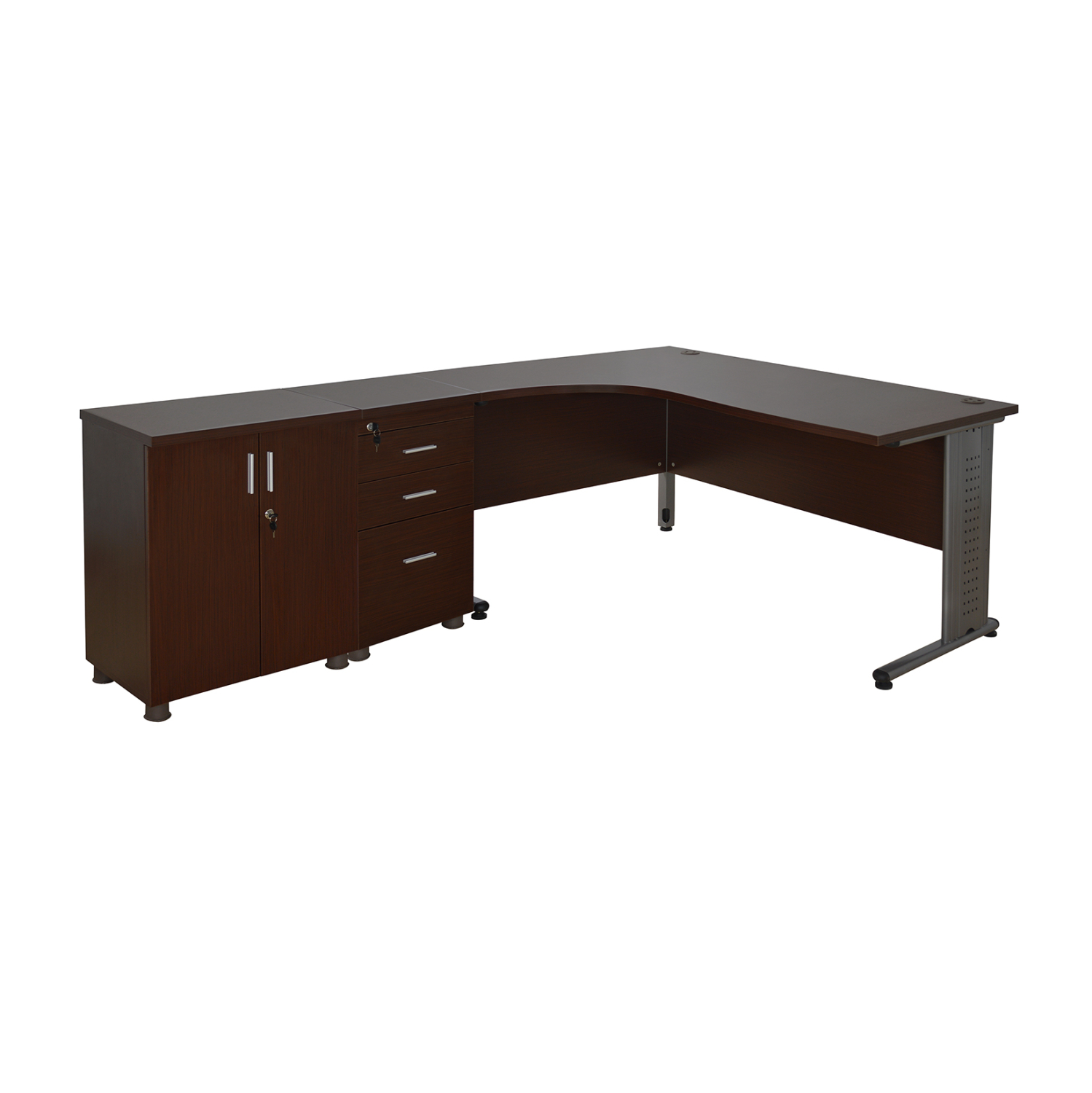 set-grafeioy-3tmch-se-chroma-wenge-fb102 ΣΕΤ ΓΡΑΦΕΙΟΥ 3ΤΜΧ ΣΕ ΧΡΩΜΑ WENGE HM10203.02L - Image 1