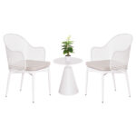 ΣΕΤ LOUNGE 3TMX ΕΞ.ΧΩΡΟΥ OREGO HM21106.02 ΑΛΟΥΜΙΝΙΟ ΣΕ ΛΕΥΚΟ
