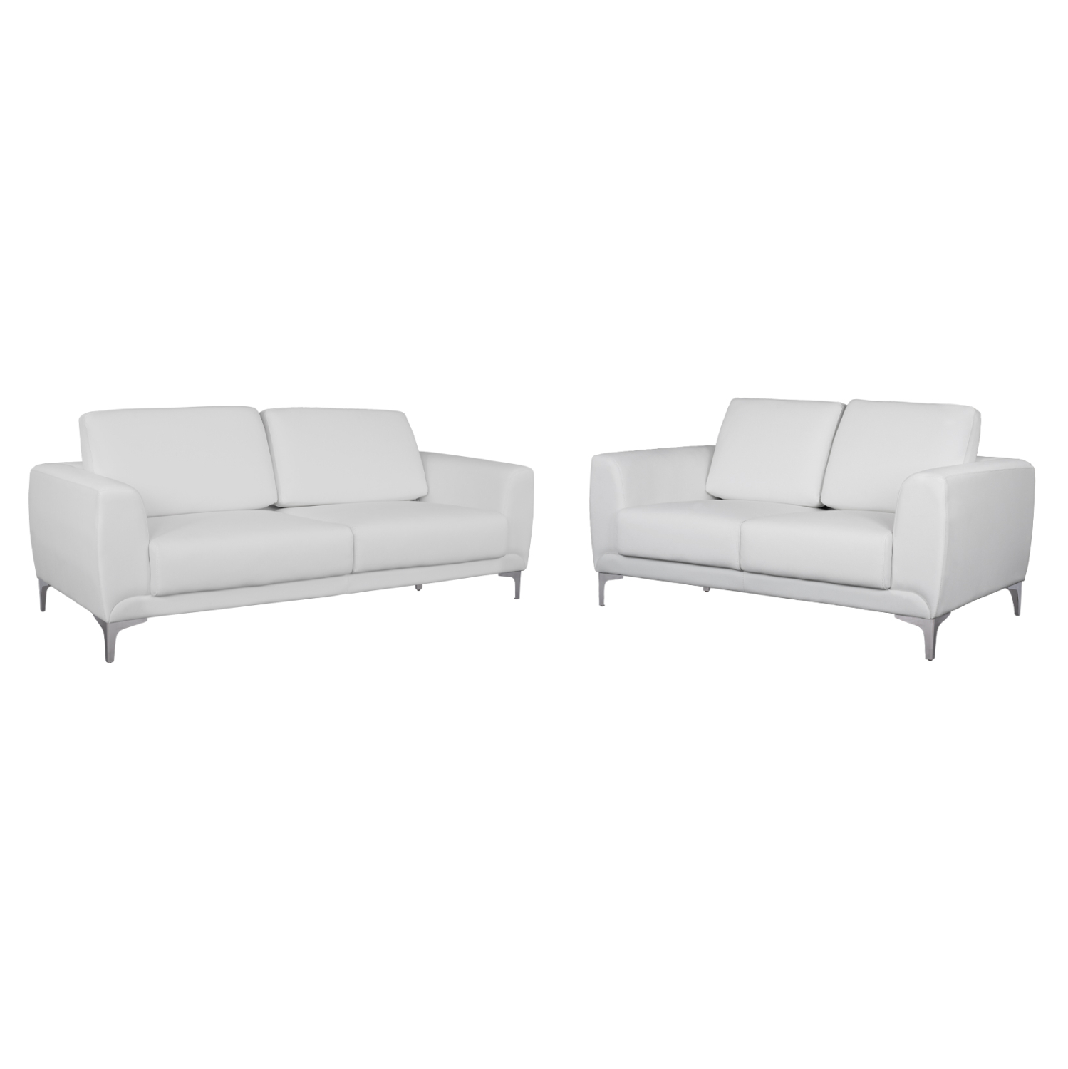 set-salonioy-2tmch-me-leyko-pu-fb9112840 ΣΕΤ ΣΑΛΟΝΙΟΥ 2ΤΜΧ KENZIE ΜΕ ΛΕΥΚΟ PU HM11284.02 - Image 1