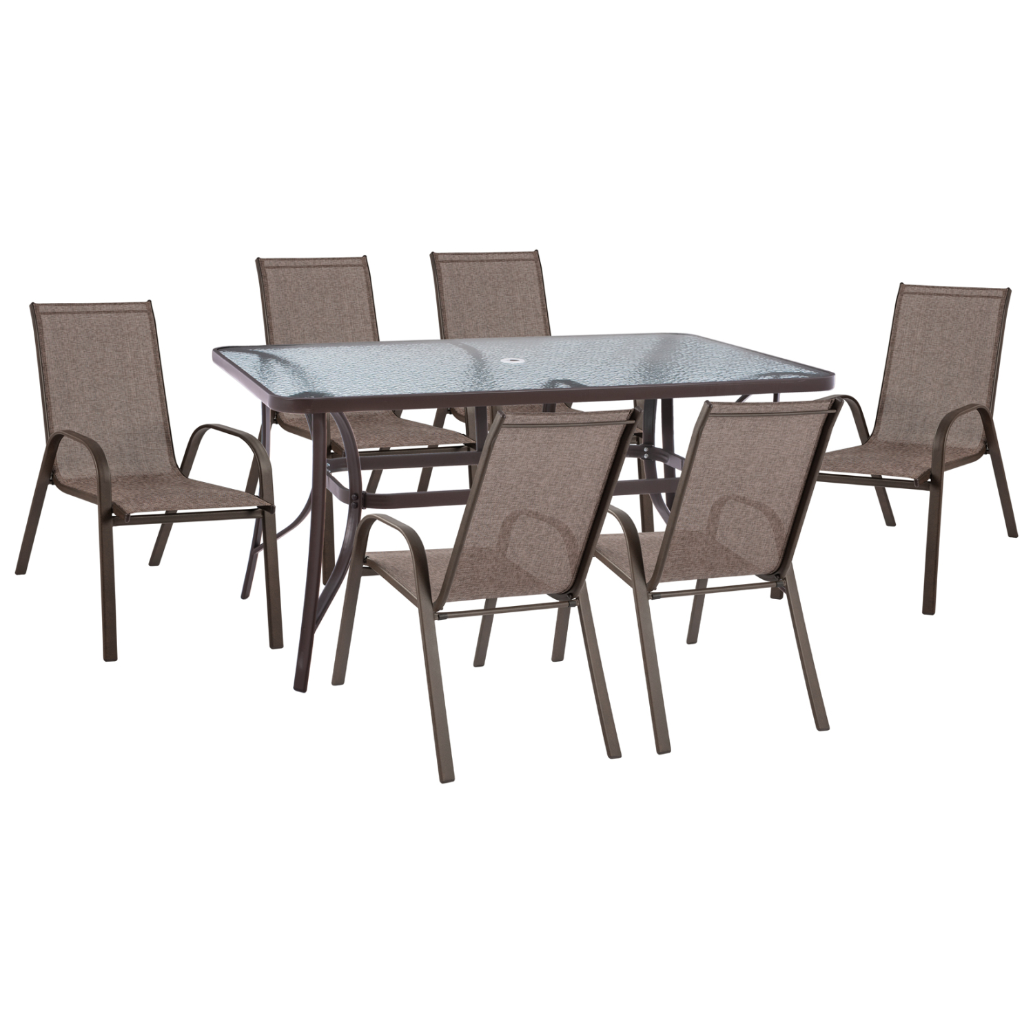 set-trapezaria-7tmch-1-trapezi-150ch906k-4 ΣΕΤ ΤΡΑΠΕΖΑΡΙΑ 7ΤΜΧ 1 ΤΡΑΠΕΖΙ 150Χ90+6ΚΑΡΕΚΛΕΣ ΚΑΦΕ HM5119.02 - Image 1
