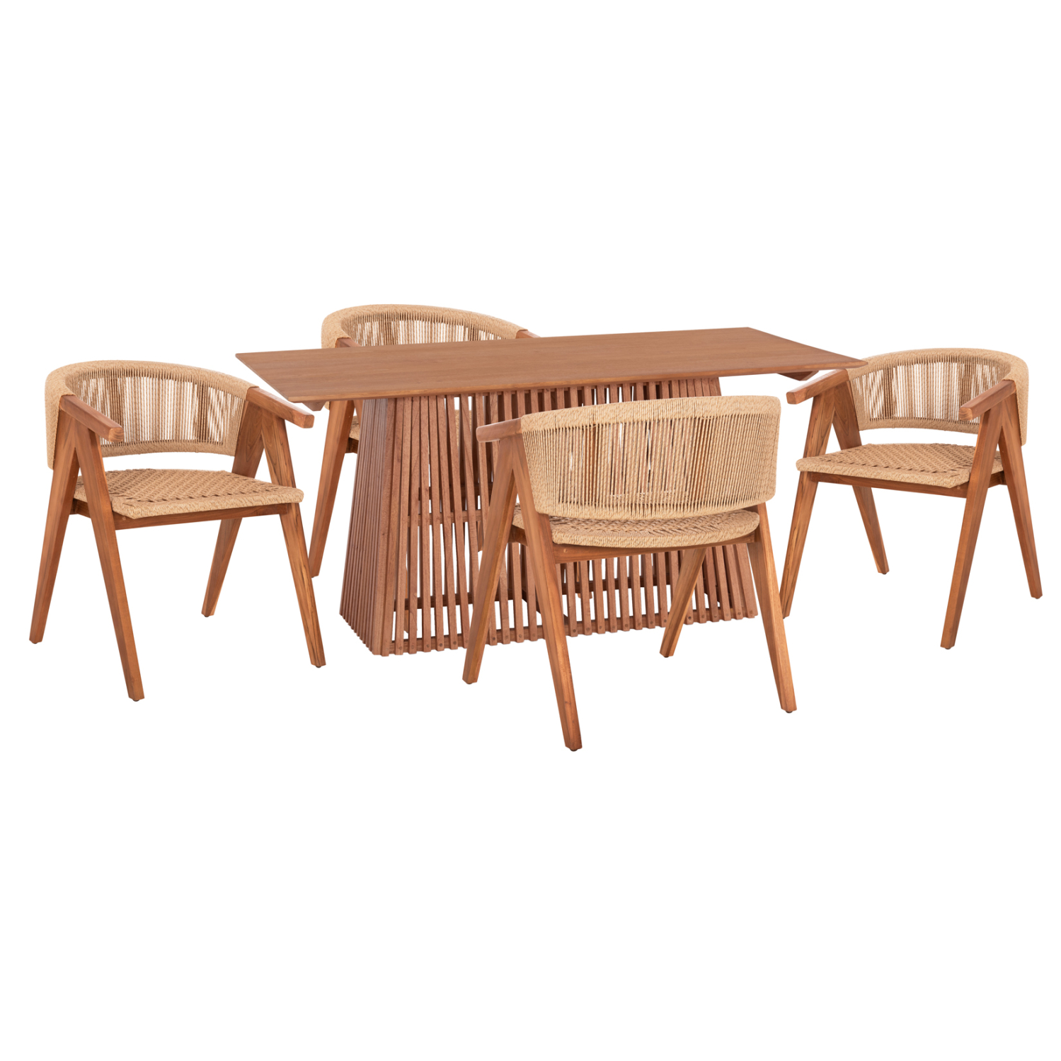 set-trapezarias-5tmch-fb92107803-orthogo ΣΕΤ ΤΡΑΠΕΖΑΡΙΑΣ 5ΤΜΧ BRANN HM21078.03 ΟΡΘΟΓΩΝΙΟ ΤΡΑΠΕΖΙ & 4 ΚΑΡΕΚΛΕΣ - Image 1