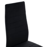 ΣΕΤ ΤΡΑΠΕΖΑΡΙΑΣ 5ΤΜΧ MINIMAL HM21173 MDF TOP ΜΑΥΡΟ-ΒΕΛΟΥΔΟ & ΜΕΤΑΛΛΟ ΜΑΥΡΟ - Image 4