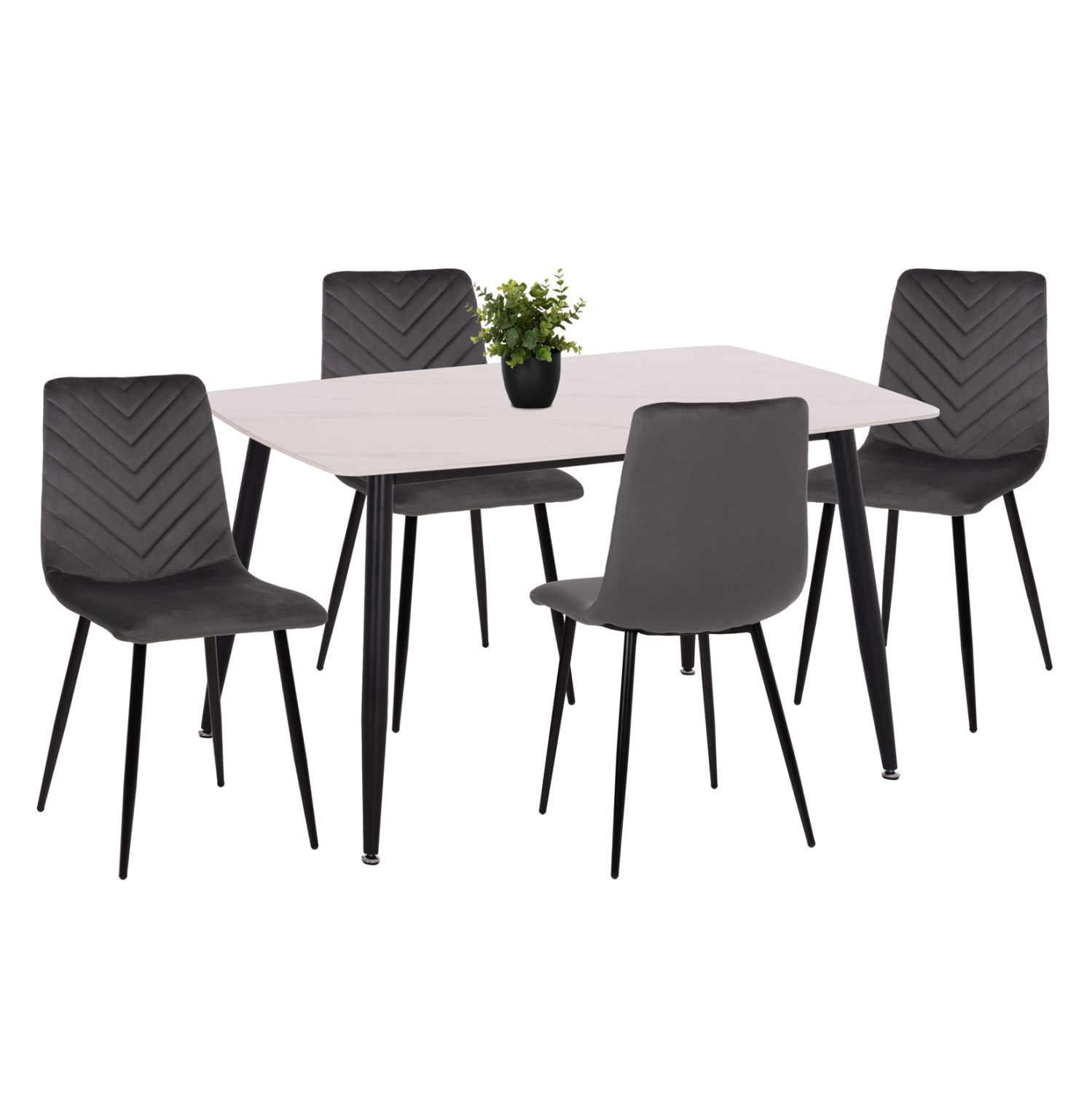 set-trapezarias-5tmch-fb921192-trapezi-k-7 ΣΕΤ ΤΡΑΠΕΖΑΡΙΑΣ 5ΤΜΧ LATRELL HM21192 ΤΡΑΠΕΖΙ ΚΕΡΑΜΙΚΟ TOP-ΒΕΛΟΥΔΟ ΓΚΡΙ ΚΑΡΕΚΛΕΣ - Image 1