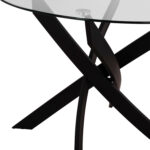 ΣΕΤ ΤΡΑΠΕΖΑΡΙΑΣ 5ΤΜΧ LADY HM21199.03 ΓΥΑΛΙ--ΜΕΤΑΛΛΟ ΣΕ ΜΑΥΡΟ & ΒΕΛΟΥΔΟ ΚΥΠΑΡΙΣΣΙ - Image 5