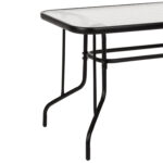 ΣΕΤ ΤΡΑΠΕΖΑΡΙΑΣ 5ΤΜΧ ADAM HM21220.03 ΚΑΡΕΚΛΕΣ ΜΕΤΑΛΛΙΚΕΣ & ΤΡΑΠΕΖΙ 110x60 ΜΑΥΡΟ - Image 7