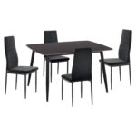 ΣΕΤ ΤΡΑΠΕΖΑΡΙΑΣ 5ΤΜΧ RAVEN HM21224.02 ΚΕΡΑΜΙΚΟ TOP ΜΑΥΡΟ ΜΑΡΜΑΡΟ--ΒΕΛΟΥΔΟ ΜΑΥΡΟ