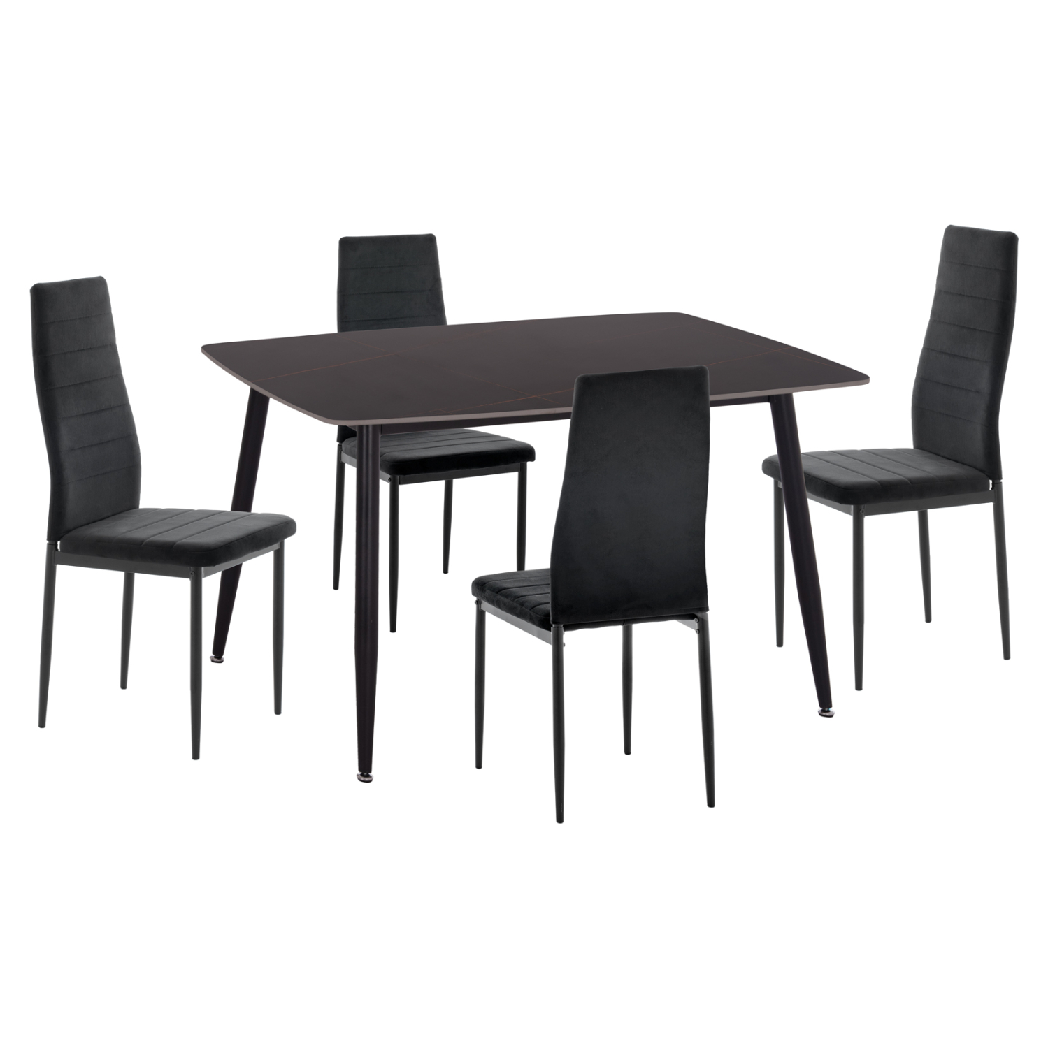 set-trapezarias-5tmch-fb92122402-keramik-10 ΣΕΤ ΤΡΑΠΕΖΑΡΙΑΣ 5ΤΜΧ RAVEN HM21224.02 ΚΕΡΑΜΙΚΟ TOP ΜΑΥΡΟ ΜΑΡΜΑΡΟ--ΒΕΛΟΥΔΟ ΜΑΥΡΟ - Image 1