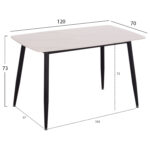 ΣΕΤ ΤΡΑΠΕΖΑΡΙΑΣ 5ΤΜΧ RAVEN HM21264.01 ΚΕΡΑΜΙΚΟ TOP ΛΕΥΚΟ ΜΑΡΜΑΡΟ--ΒΕΛΟΥΔΟ ΣΑΠΙΟ ΜΗΛΟ - Image 2