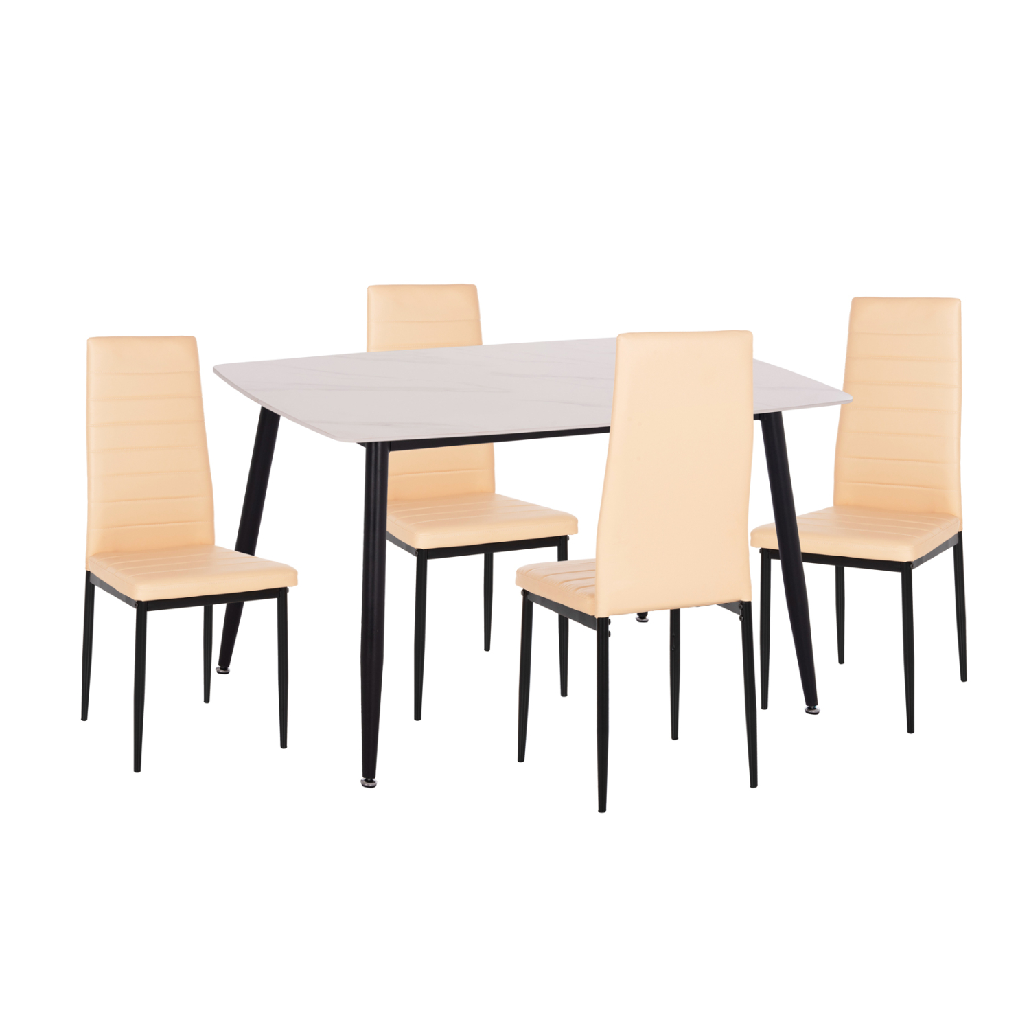 set-trapezarias-5tmch-fb92126601-keramik ΣΕΤ ΤΡΑΠΕΖΑΡΙΑΣ 5ΤΜΧ RAVEN HM21266.01 ΚΕΡΑΜΙΚΟ TOP ΛΕΥΚΟ ΜΑΡΜΑΡΟ--ΚΡΕΜ PU - Image 1