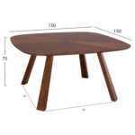 ΣΕΤ ΤΡΑΠΕΖΑΡΙΑΣ 5ΤΜΧ NEKKER HM21340.01 ΤΡΑΠΕΖΙ ΑΠΟ MDF--ΚΑΡΕΚΛΕΣ ΑΠΟ RUBBERWOOD - Image 2