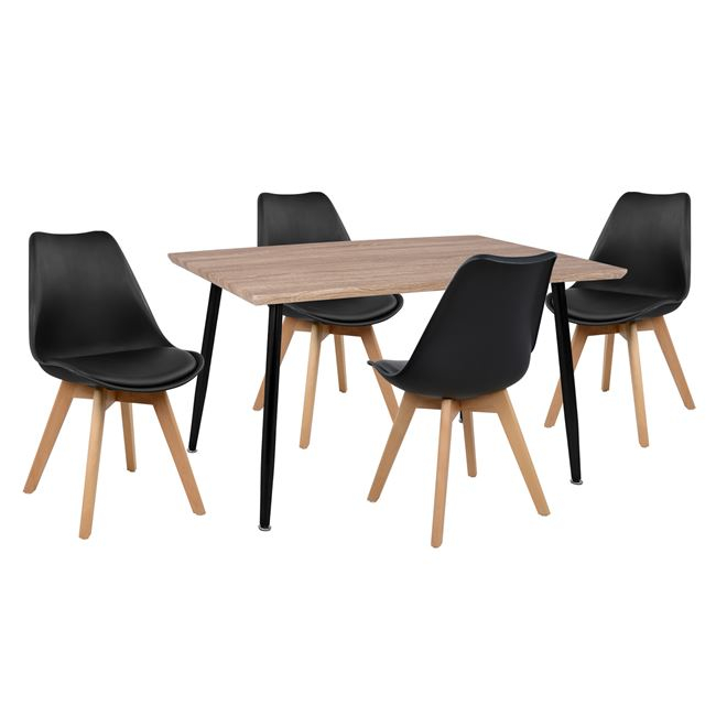 set-trapezarias-5tmch-hm1035001-trapezi-1-1 ΣΕΤ ΤΡΑΠΕΖΑΡΙΑΣ 5ΤΜΧ HM10350.01 ΤΡΑΠΕΖΙ 120x70x76,5 cm & ΚΑΡΕΚΛΕΣ VEGAS - Image 1