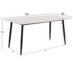 ΣΕΤ ΤΡΑΠΕΖΑΡΙΑΣ 7ΤΜΧ RAVEN HM21070.01 ΚΕΡΑΜΙΚΟ TOP--4 ΚΑΡΕΚΛΕΣ & 2 ΠΟΛΥΘΡΟΝΕΣ ΕΚΡΟΥ - Image 2