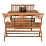 ΣΕΤ ΤΡΑΠΕΖΑΡΙΑΣ ΕΞΩΤ. ΧΩΡΟΥ 3ΤΜΧ KENDALL HM11952 ΜΑΣΙΦ ΞΥΛΟ TEAK ΦΥΣΙΚΟ - Image 6