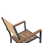 ΣΕΤ ΤΡΑΠΕΖΑΡΙΑΣ TABER HM21197 ΤΡΑΠΕΖΙ & 4 ΠΟΛΥΘΡΟΝΕΣ-ΑΛΟΥΜΙΝΙΟ & POLYWOOD-ΑΝΘΡΑΚΙ - Image 6