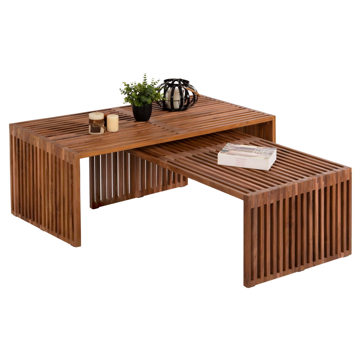 set-trapezia-salonioy-fb99548-xylo-teak- ΣΕΤ ΤΡΑΠΕΖΙΑ ΣΑΛΟΝΙΟΥ NYA HM9548 ΞΥΛΟ ΤΕΑΚ ΣΕ ΦΥΣΙΚΟ ΧΡΩΜΑ 116x60x46,5Υ εκ. - Image 1
