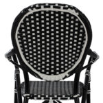 ΣΚΑΜΠΟ ΑΛΟΥΜΙΝΙΟΥ BAMBOO LOOK ΜΕ WICKER ΜΑΥΡΟ ΛΕΥΚΟ HM5794.02 56x60x126 εκ. - Image 7